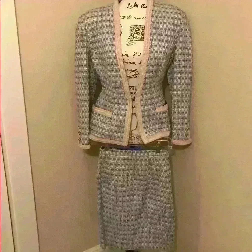 Vintage Jg Jier Giarommi 2 Piece Suit Size 2 - Picture 2 of 11